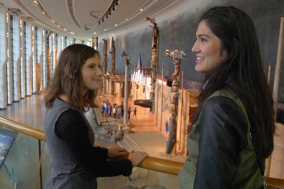 Lise Puyo and Stephanie Mach at the Canadian Museum of History